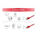 "Equip Patchkabel Cat6A F/FTP 2xRJ45 1.00m rot Slim LSZH Polybeutel"