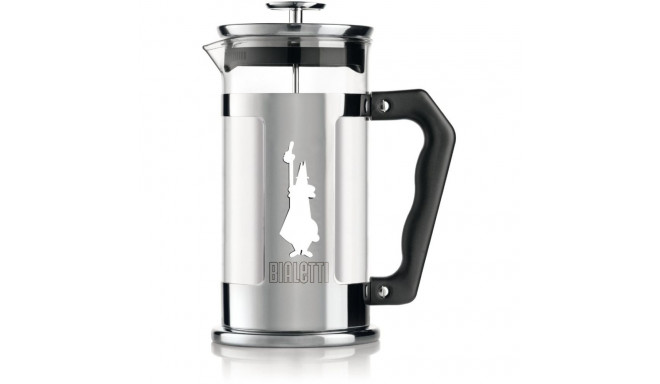 "Bialetti Preziosa French-Press - Kaffee- und Teebereiter - silber/schwarz - Edelstahl/Glas - 1l"