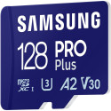 Samsung mälukaart microSDXC 128GB PRO Plus UHS-I U3 + adapter