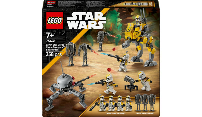 "LEGO Star Wars 327th Star Corps Clone Troopers Battle 75431"