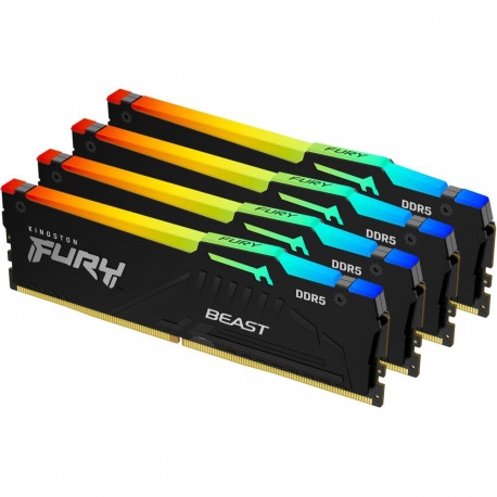 Kingston Fury mälumoodulite komplekt Beast 128GB 5200MT/s DDR5 CL40 DIMM 4 tk XMP, RGB