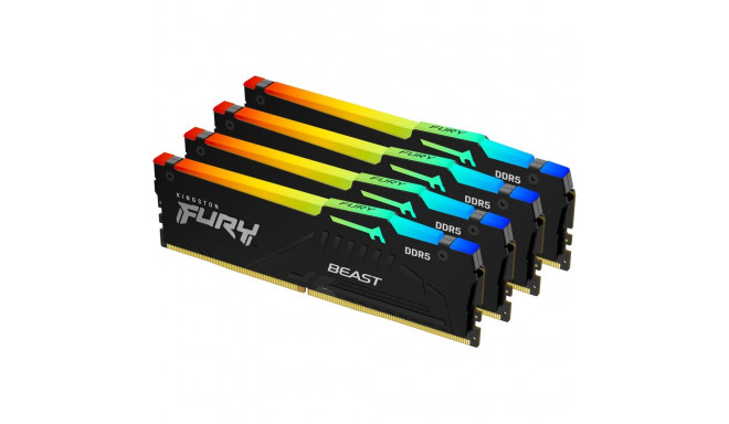 "KINGSTON FURY Beast 128GB 5200MT/s DDR5 CL40 DIMM Kit of 4 RGB XMP"