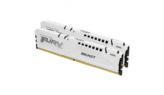 "KINGSTON FURY Beast 32GB DIMM DDR5 5200MT/s DDR5 CL40 Kit of 2 White XMP"