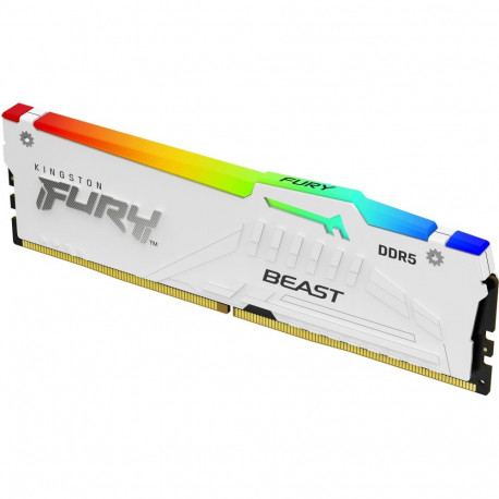 KINGSTON mälumoodul FURY Beast 32GB DIMM 5200MT/s DDR5 CL40 RGB XMP, valge
