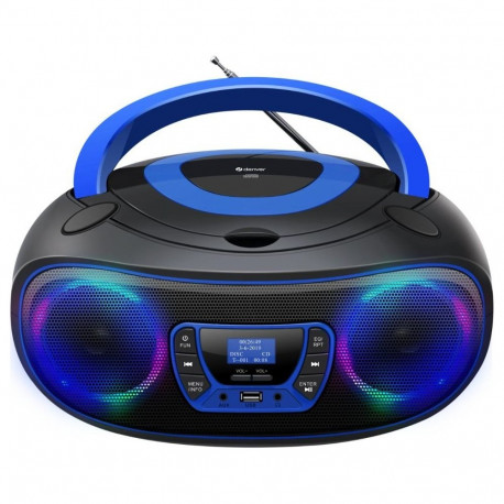 "Denver DAB+ Boombox Mit DAB+/FM-Radio, Bluetooth-Funktion,blue"