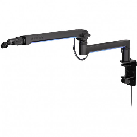 "ENDORFY Mikrofonhalterung Broadcast Low Profile RGB Boom Arm (schwarz, fr Mikrofone bis 2kg, LED-Hi