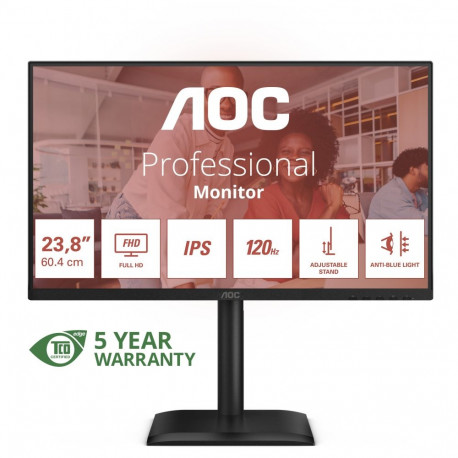 "60,5cm (23,8"") 24E4U 16:09 HDMI+DP+USB IPS Lift black"