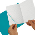 "Herlitz Notizheft my.book flex A4 PP 2x 40Bl. kar/lin türkis"