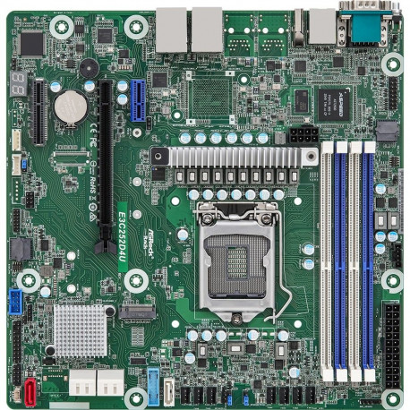 "ASRock Mainboard E3C252D4U micro-ATX Sockel 1200 Single"