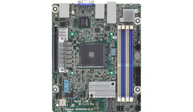 "ASRock Mainboard B550D4ID-2L2T mini-ITX Sockel AM4 Single"