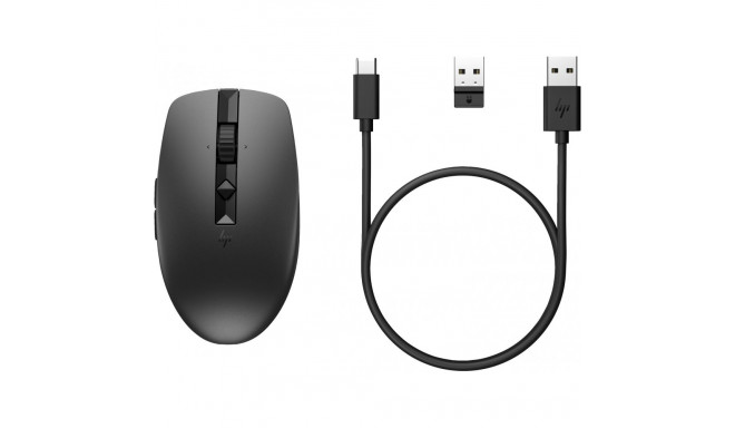 "HP Maus 710 Kabellos BT/USB-A/C-Empfänger 7 Tasten Schwarz"