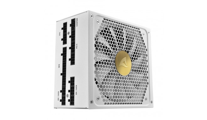 "1000W Sharkoon REBEL P30 Gold 1000W ATX3.0 (wei, 1x 12VHPWR, 4x PCIe, Kabel-Management, 1000 Watt)"