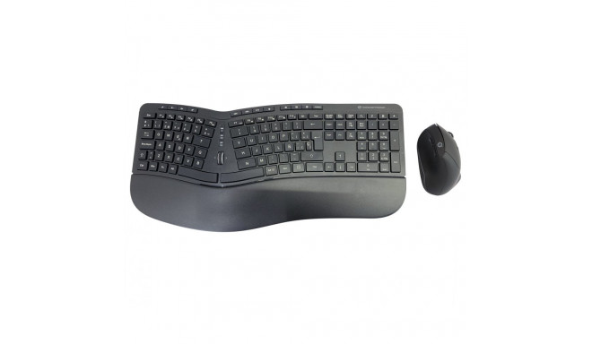 "CONCEPTRONIC Wireless Keyboard+Mouse,ergo,Layout spanisch sw"