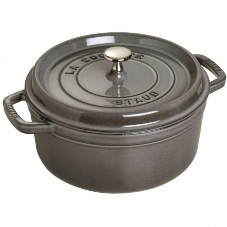 "Staub La Cocotte 24cm rund Graphit-grau.Gusseisen"