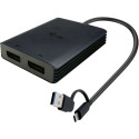 "I-TEC USB-A/C 2X DP ADAPTER"