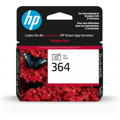 "HP 364 original Ink cartridge CB317EE BA1 photo black standard capacity 3ml 1-pack with Vivera Ink 