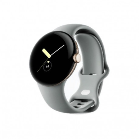 "Google Pixel Watch champagne gold stainless steel 41mm 4G hazel active band"