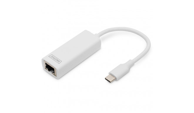 "DIGITUS Adapter USB3.0/C -> RJ45 Gigabit Ethernet St/Bu 20cm"