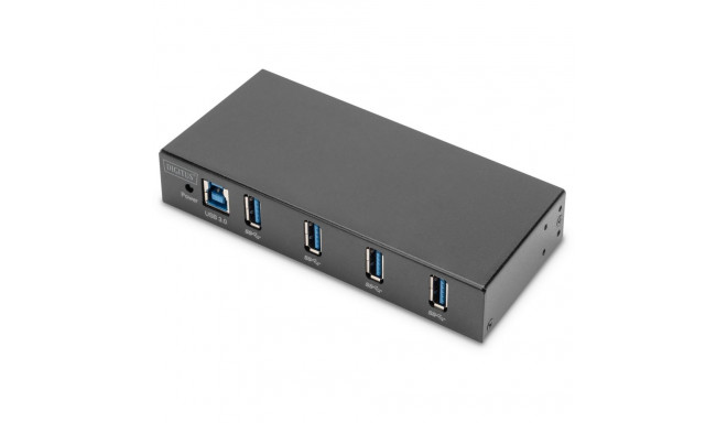 "DIGITUS USB-Hub 4-Port 3.0->4xA3.0 industrial line schw."