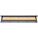 "DIGITUS Patchpanel 0,5HE 24-Port Cat6 ungeschirmt schwarz"