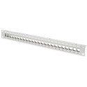 "DIGITUS Patchpanel 1HE 24-Port Modular Patchpanel grau"