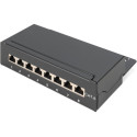 "DIGITUS Patchpanel 1HE 8-Port Cat6 geschirmt schwarz"
