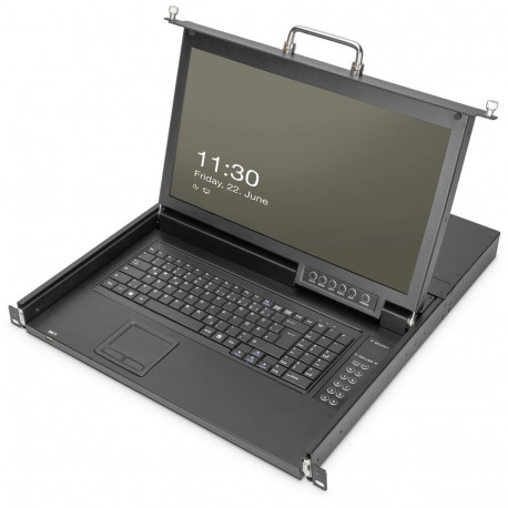 "DIGITUS Modulare Konsole 17""HD LCD,16-port HDMI KVM US"