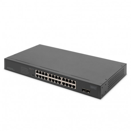 "DIGITUS Switch 24-Port Gigabit Unmanaged schwarz"