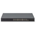 "DIGITUS Switch 19"" 24-Port +4x SFP+Gigabit managed schwarz"