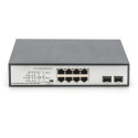 "DIGITUS Switch 8-Port Gigabit 180W PoE Unmanaged schwarz"