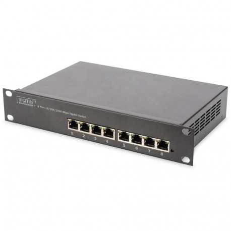 "DIGITUS Switch 8-Port Gigabit Unmanaged schwarz"