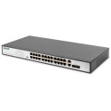"DIGITUS Switch 24-Port 10/100 370W PoE Unmanaged schwarz"