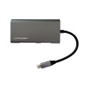 "LC-Power LC-HUB-C-MULTI-5 USB-C auf 3xUSB-A/USB-C/HDMI/MicroSD/SD/LAN"