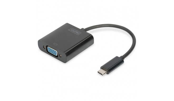 "DIGITUS Adapter USB3.0/C -> VGA 19.5cm schwarz"