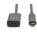 "DIGITUS Verlängerungskabel USB-C->USB-C St./Bu. 10G 5,00m"