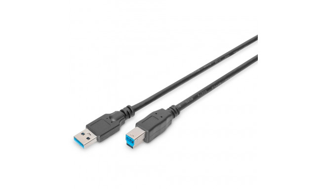 "DIGITUS USB 3.0 Anschlusskabel Typ A -B St/St 1.8m, sw"
