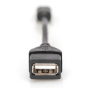 "DIGITUS USB 2.0 Adapter OTG, Typ Mini B - A St/Bu 0,2m"
