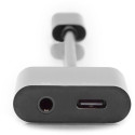 "DIGITUS USB 3.1 Verteilerkabel Typ C-Klinke St/Bu/Bu 0.2m sw"