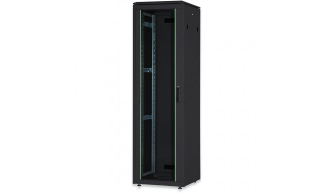 "DIGITUS Netzwerkschrank Unique 26HE 1342x600x800mm schwarz (Speditionsversand)"
