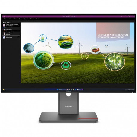 "LENOVO ThinkVision P27Q-40 68,58cm 27Zoll 2560x1440 IPS 120Hz Daisy Chain KVM/eKVM USB-C TopSeller"