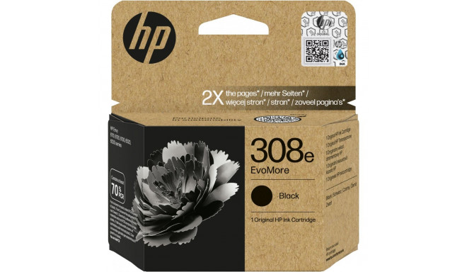 "HP 308e EvoMore Black Original Ink Cartridge"