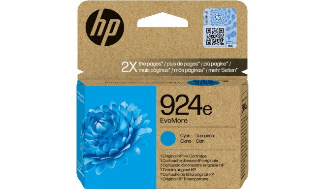 "HP 924e EvoMore Cyan Original Ink Cartridge"