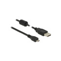 "DELOCK Kabel USB 2.0 Typ-A Stecker > USB 2.0 Micro-B Stecker 0.5 m schwarz"