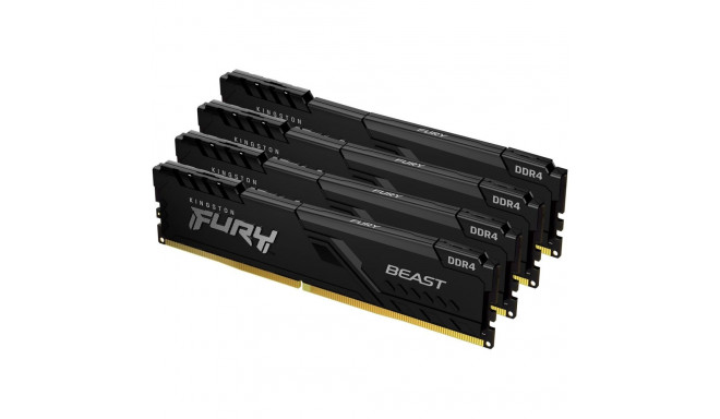 "KINGSTON 128GB 3600MHz DDR4 CL18 DIMM Kit of 4 FURY Beast Black"