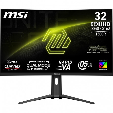 "31.5""(80cm)TFT MSI MAG 321CUPDFDE Curved UHD 160Hz Black"