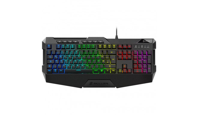 "Sharkoon Skiller SGK4 Gaming Keyboard QWERTZ wired rubberdome black"