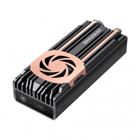 "GRAUGEAR externes Gehäuse M.2NVMe SSD PCIe4.0 40Gbit"