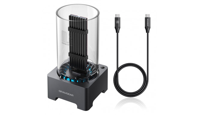 "GRAUGEAR Docking Station USB 4.0 f. M.2 PCIe Gen4x4 NVMe SSD"