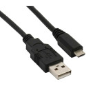 "Kabel USB 2.0 A-B Micro 2.0m schwarz"