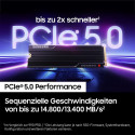 "M.2. SAMSUNG 9100 PRO Heatsink NVMe 1TB PCIe 5.0 14.700 MB/s Lesen 13.300 MB/s Schreiben Interne SS